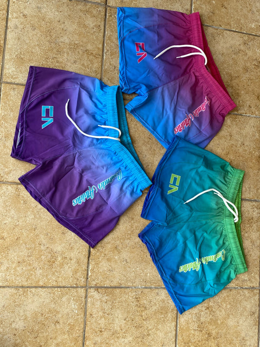 Ladies PS 4 Way Stretch Shorts Ombre Collection