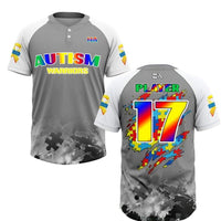 Custom Sublimated 2 Button Softball Jersey