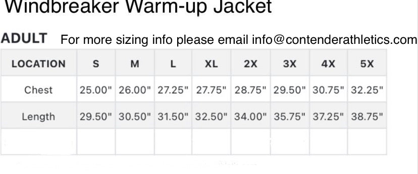 M31 Windbreaker Warm-Up BP Jackets